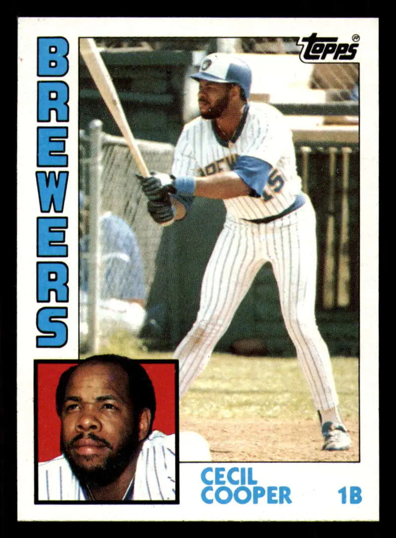 1984 Topps #420 Cecil Cooper EX Excellent Milwaukee Brewers Baseball Card - Baseball Card Single