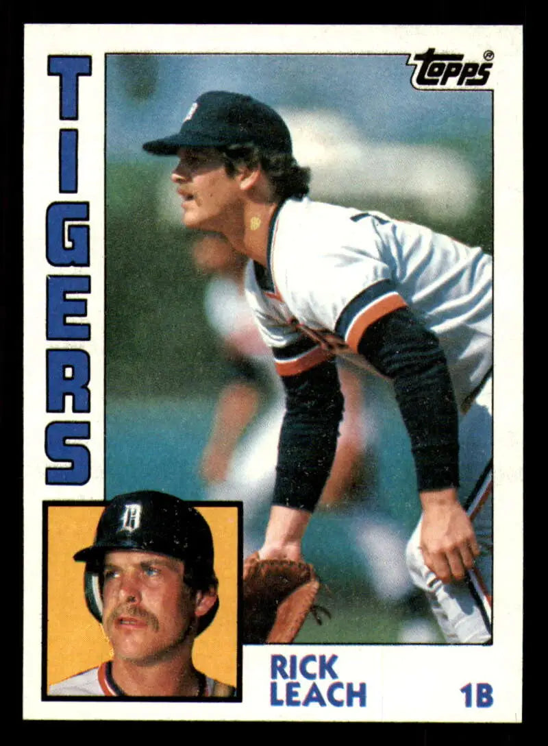 1984 Topps #427 Rick Leach EX Excellent Detroit Tigers Baseball Card - Baseball Card Single