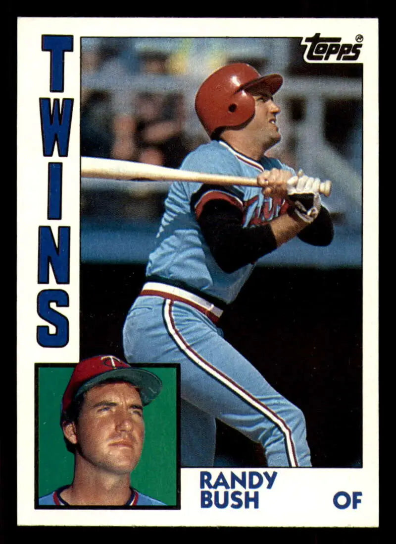 1984 Topps #429 Randy Bush EX Excellent RC Rookie Minnesota Twins Baseball Card - Baseball Card Single