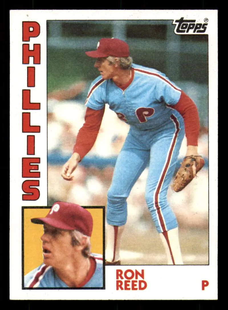1984 Topps #43 Ron Reed EX Excellent Philadelphia Phillies Baseball Card - Baseball Card Single