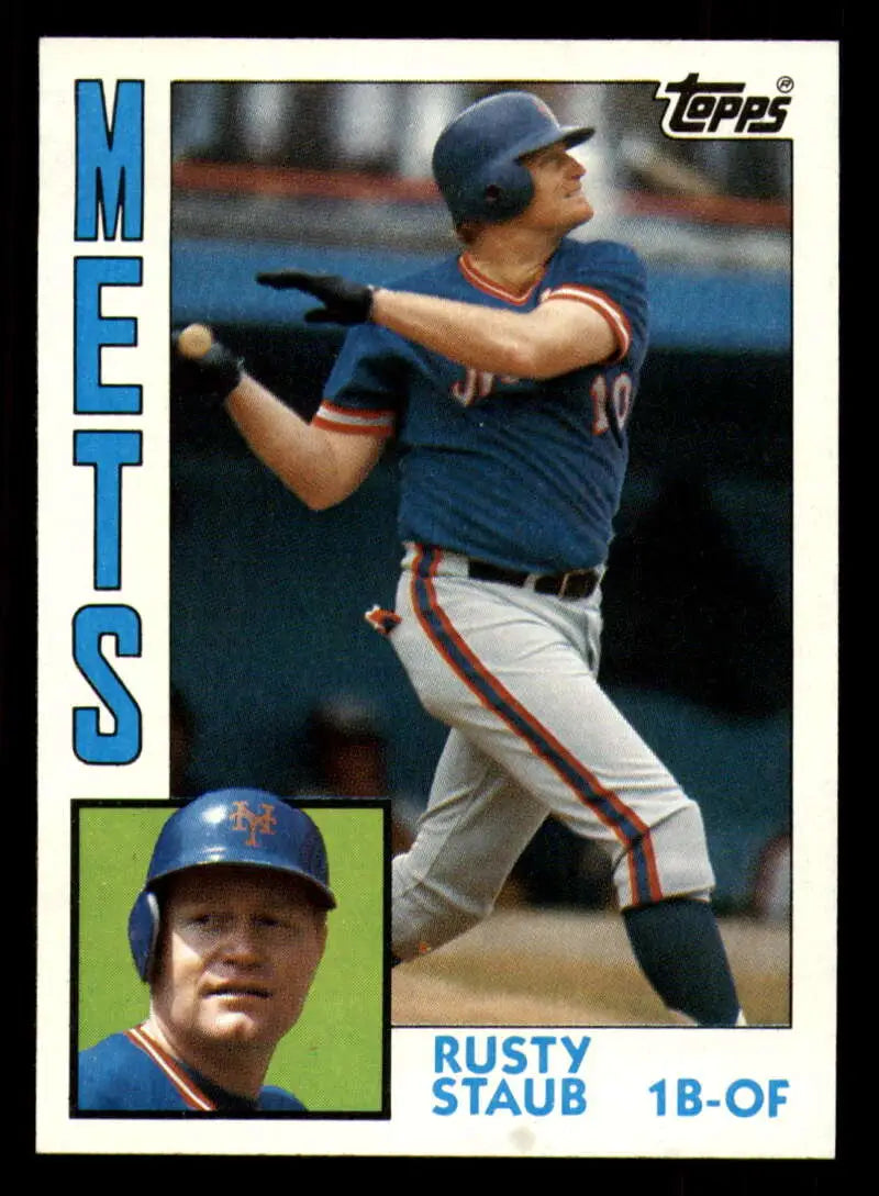 1984 Topps #430 Rusty Staub EX Excellent New York Mets Baseball Card - Baseball Card Single