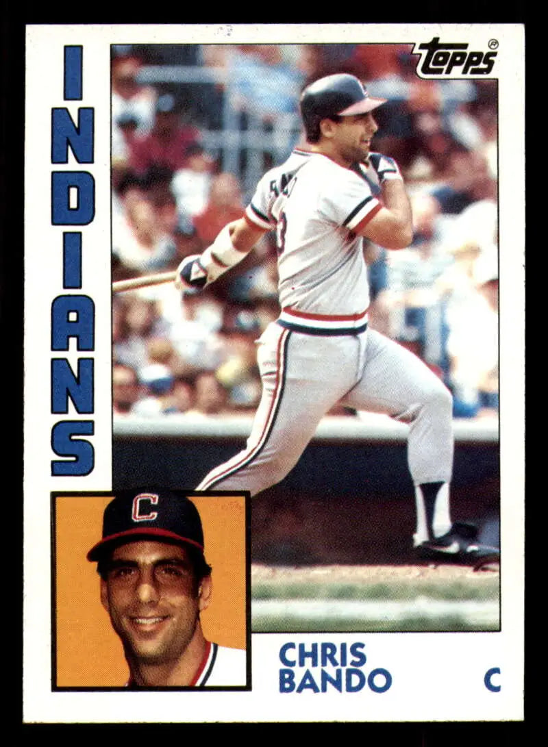 1984 Topps #431 Chris Bando EX Excellent Cleveland Indians Baseball Card - Baseball Card Single