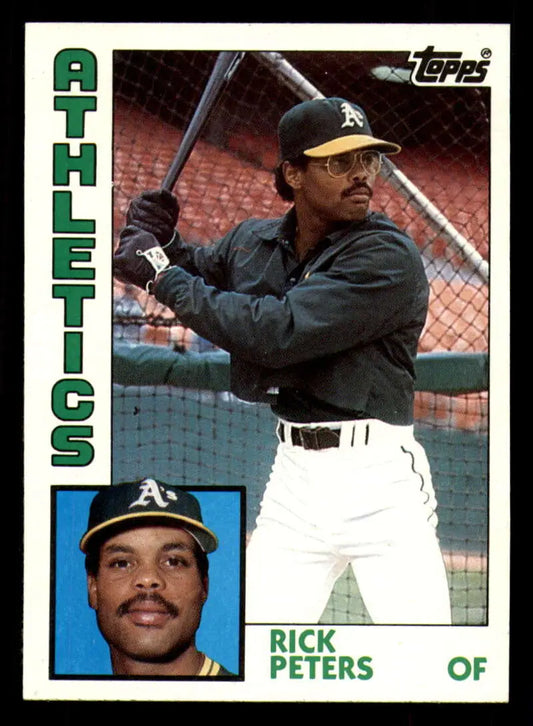 1984 Topps #436 Rick Peters EX Excellent Oakland Athletics Baseball Card - Baseball Card Single
