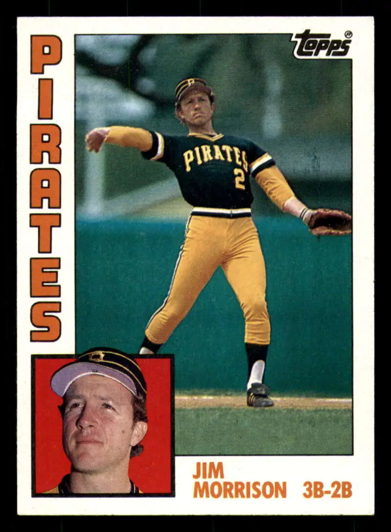 1984 Topps #44 Jim Morrison EX Excellent Pittsburgh Pirates Baseball Card - Baseball Card Single