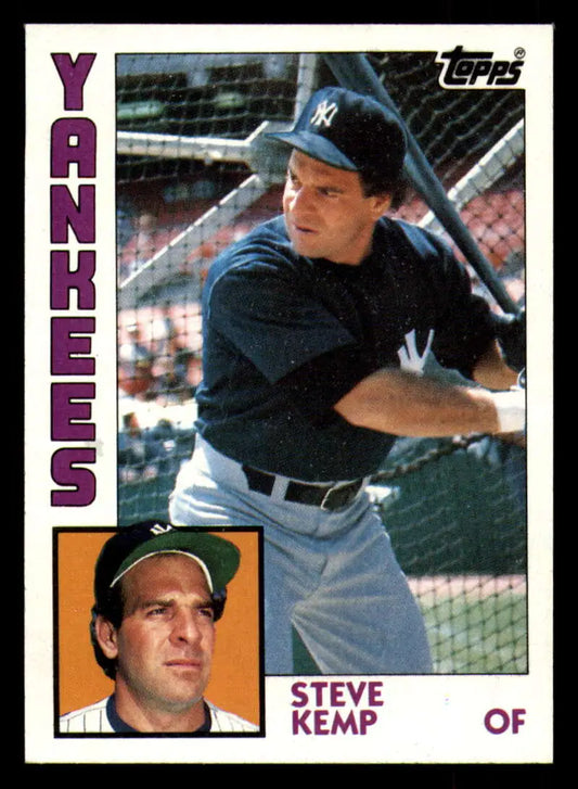 1984 Topps #440 Steve Kemp EX Excellent New York Yankees Baseball Card - Baseball Card Single
