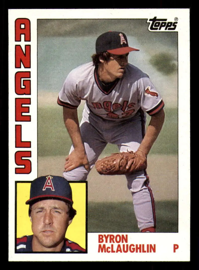 1984 Topps #442 Byron McLaughlin EX Excellent California Angels Baseball Card - Baseball Card Single