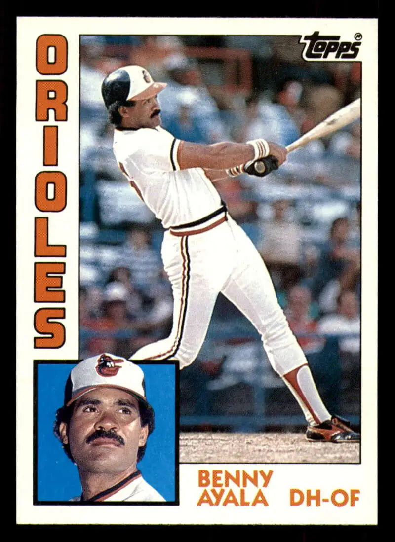 1984 Topps #443 Benny Ayala EX Excellent Baltimore Orioles Baseball Card - Baseball Card Single