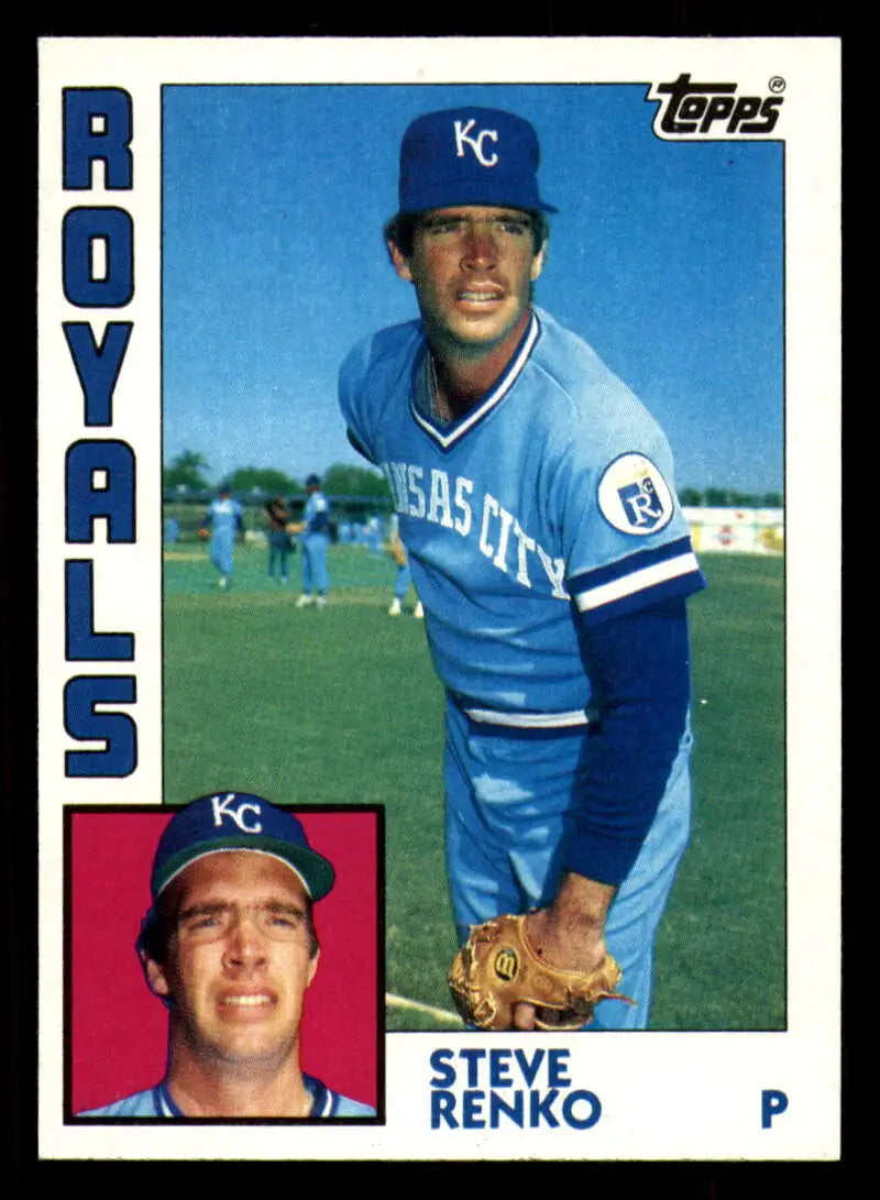 1984 Topps #444 Steve Renko EX Excellent Kansas City Royals Baseball Card - Baseball Card Single
