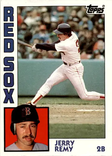 1984 Topps #445 Jerry Remy EX/NM Red Sox ID:45975 - Baseball Card Single