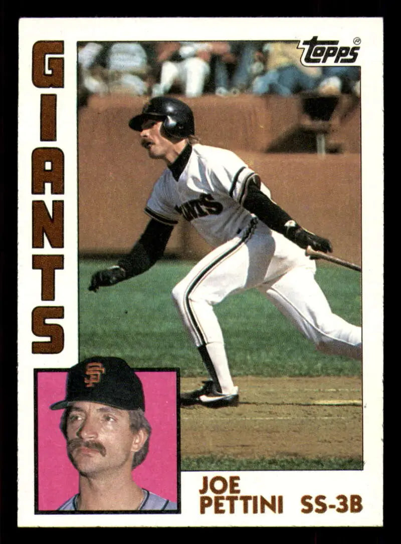 1984 Topps #449 Joe Pettini EX Excellent San Francisco Giants Baseball Card - Baseball Card Single
