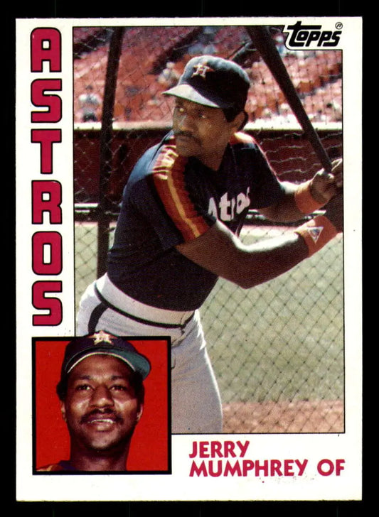 1984 Topps #45 Jerry Mumphrey EX Excellent Houston Astros Baseball Card - Baseball Card Single