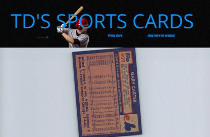 1984 Topps Gary Carter baseball card for collectors and sports memorabilia fans