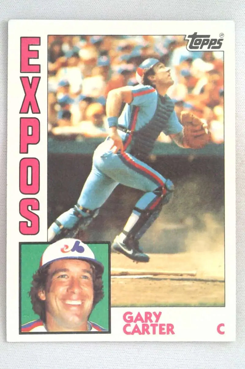 1984 Topps #450 Gary Carter EX Excellent Montreal Expos Baseball Card - Baseball Card Single