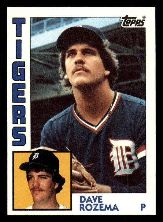 1984 Topps #457 Dave Rozema EX Excellent Detroit Tigers Baseball Card - Baseball Card Single
