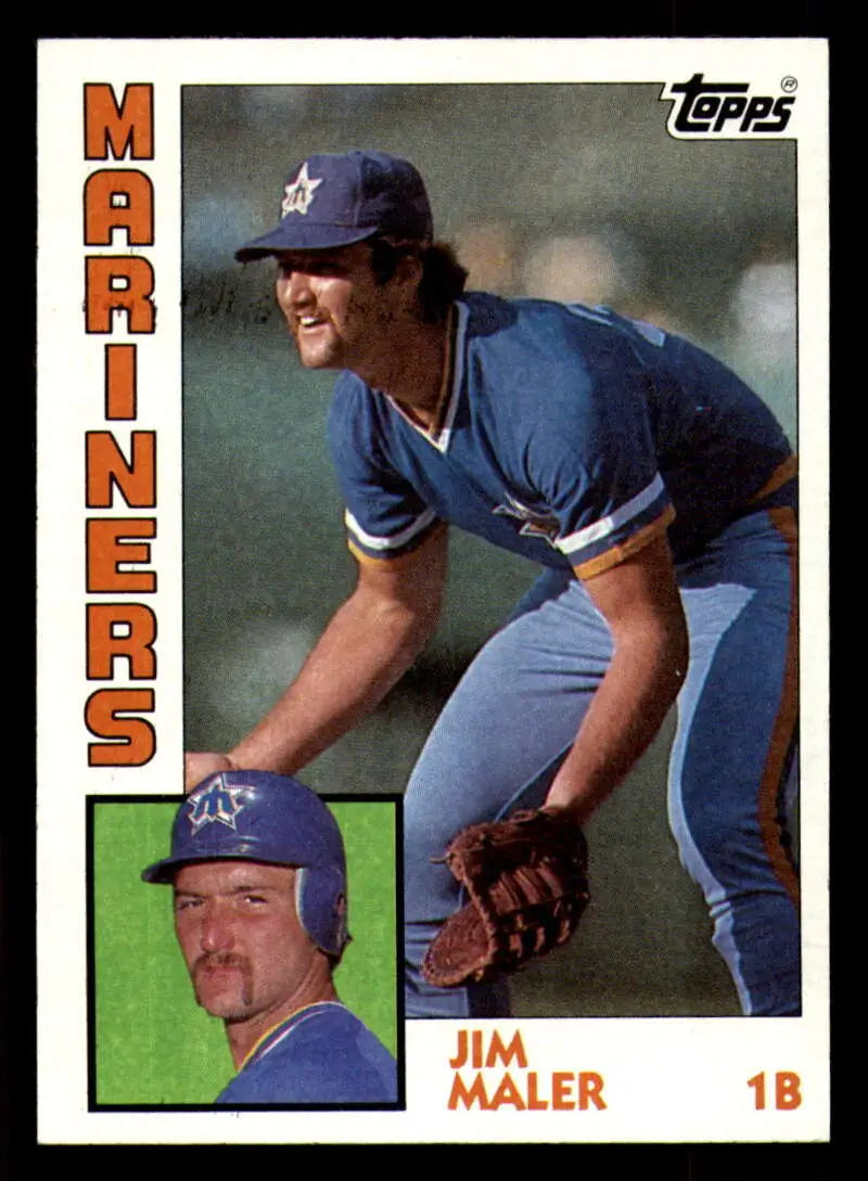 1984 Topps #461 Jim Maler EX Excellent Seattle Mariners Baseball Card - Baseball Card Single