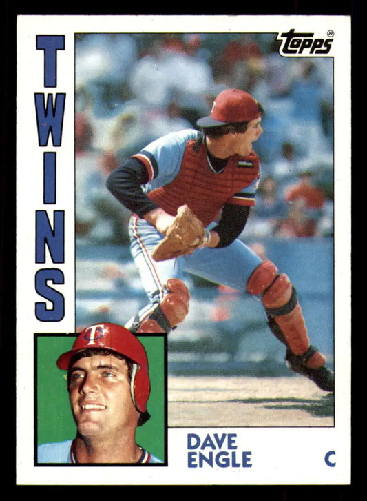 1984 Topps #463 Dave Engle EX Excellent Minnesota Twins Baseball Card - Baseball Card Single