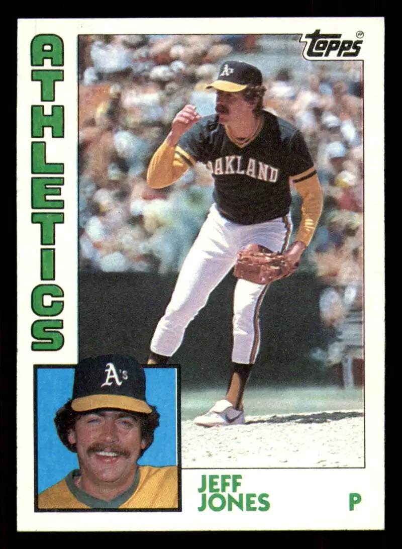 1984 Topps #464 Jeff Jones EX Excellent Oakland Athletics Baseball Card - Baseball Card Single