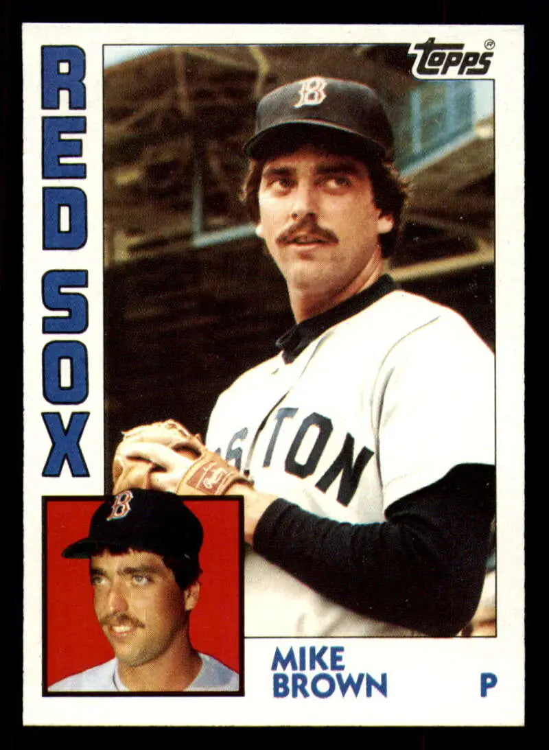 1984 Topps #472 Mike Brown EX Excellent RC Rookie Boston Red Sox Baseball Card - Baseball Card Single