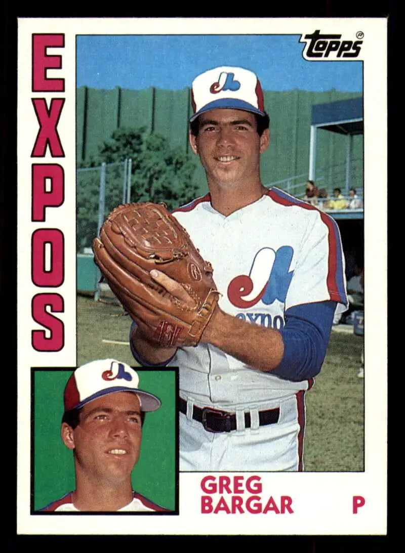 1984 Topps #474 Greg Bargar EX Excellent RC Rookie Montreal Expos Baseball Card - Baseball Card Single