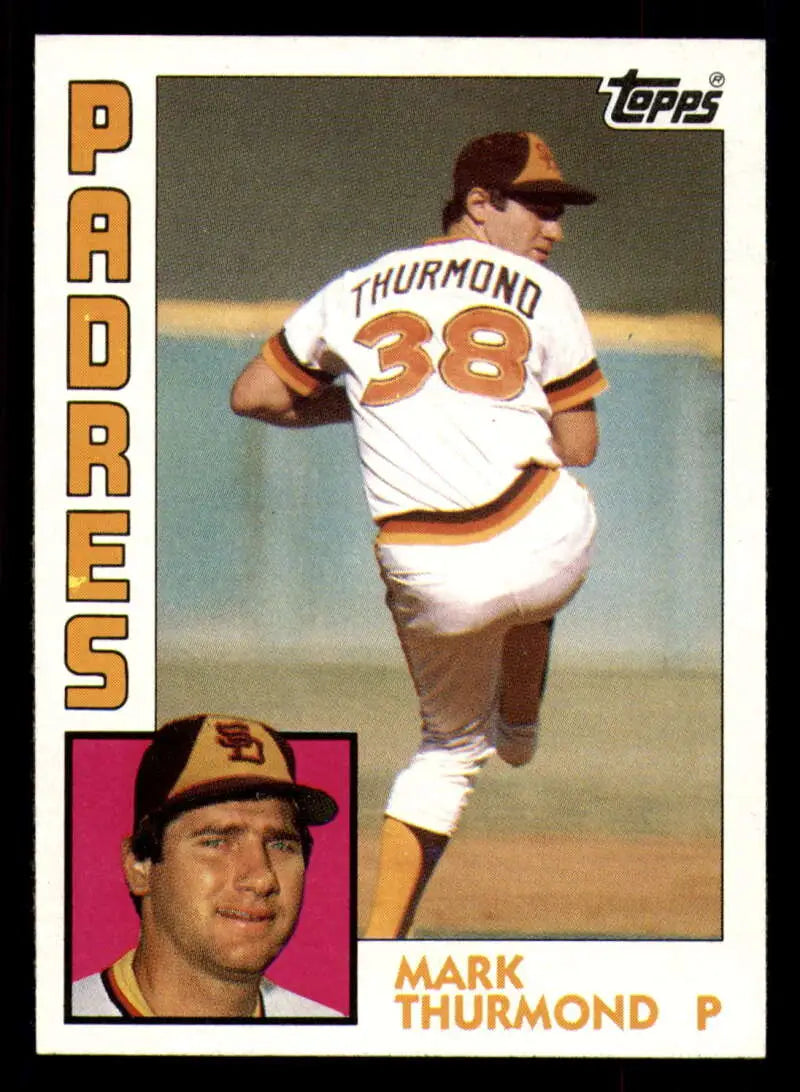 1984 Topps #481 Mark Thurmond EX Excellent San Diego Padres Baseball Card - Baseball Card Single