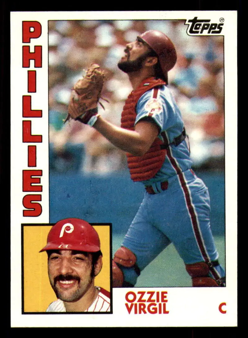 1984 Topps #484 Ozzie Virgil EX Excellent Philadelphia Phillies Baseball Card - Baseball Card Single