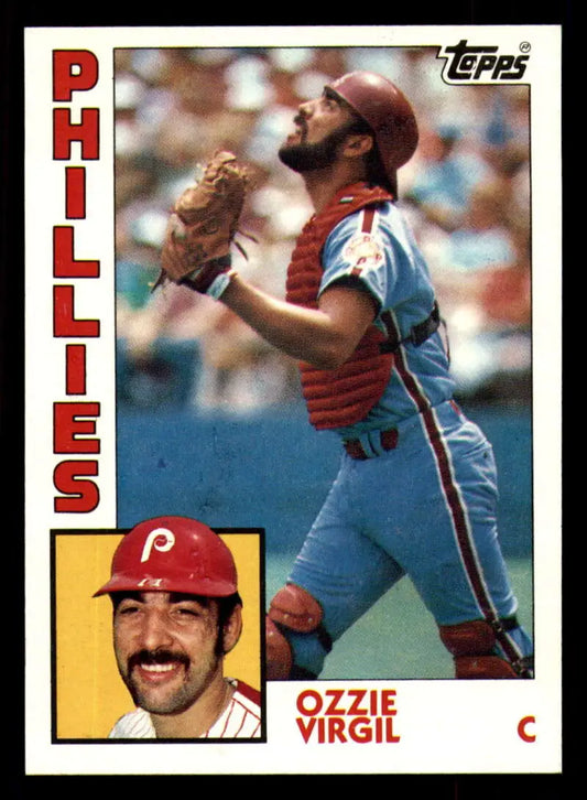 1984 Topps #484 Ozzie Virgil EX Excellent Philadelphia Phillies Baseball Card - Baseball Card Single