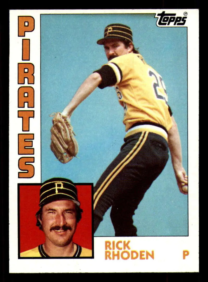 1984 Topps #485 Rick Rhoden EX Excellent Pittsburgh Pirates Baseball Card - Baseball Card Single