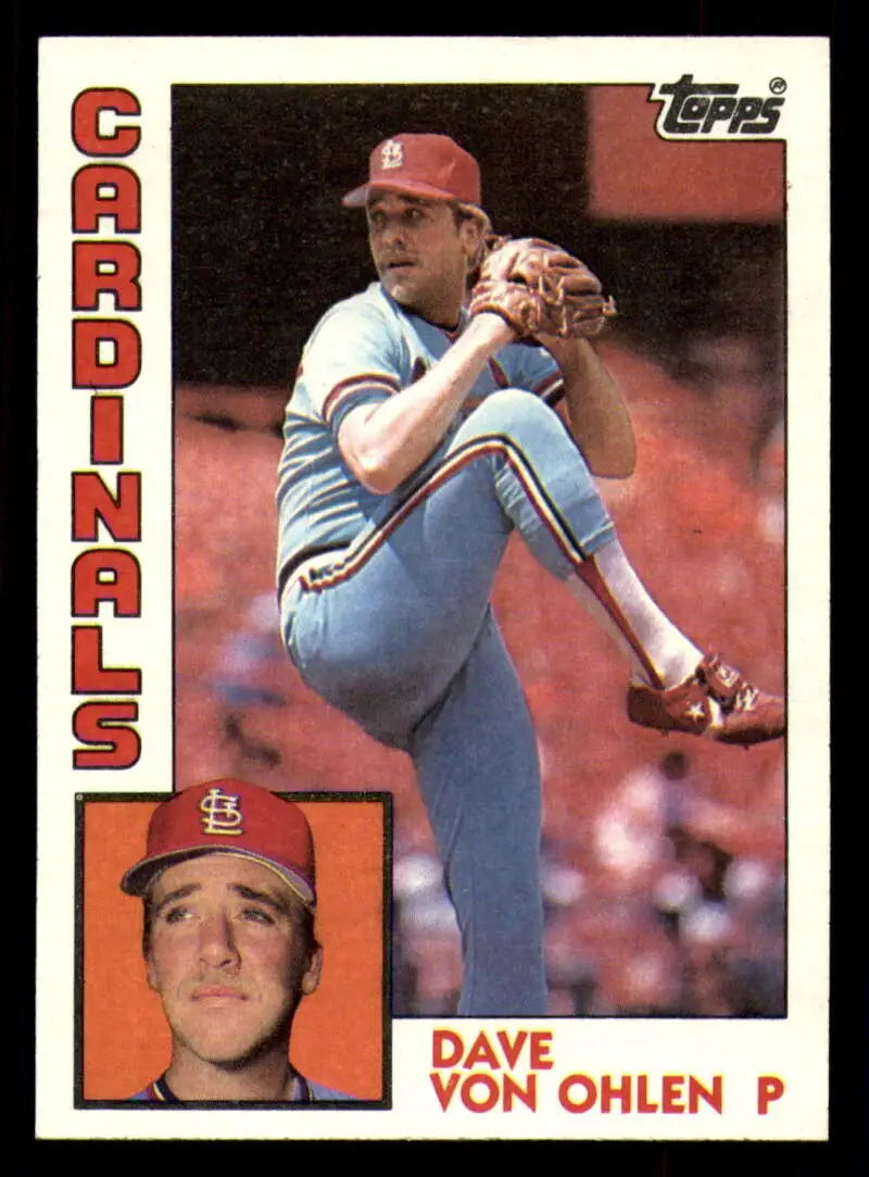 1984 Topps #489 Dave Von Ohlen EX Excellent St. Louis Cardinals Baseball Card - Baseball Card Single