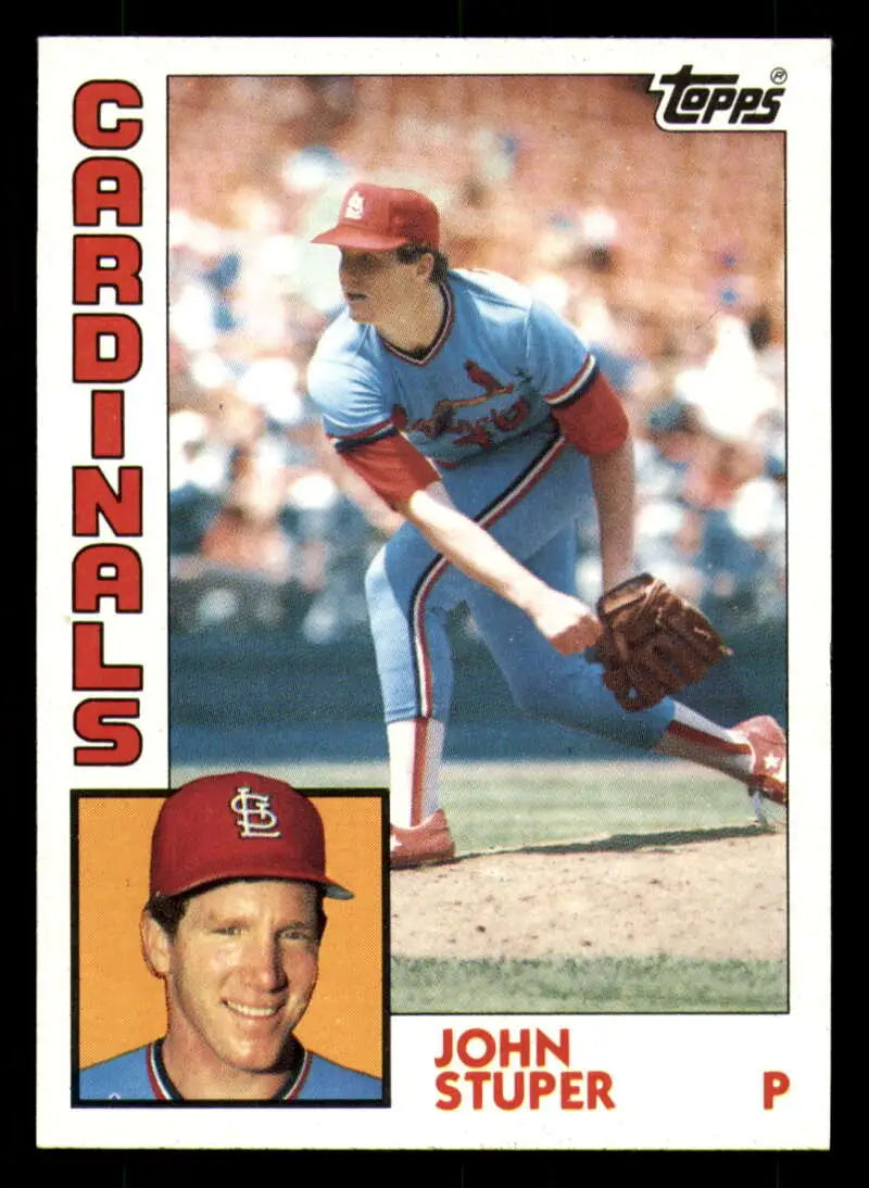 1984 Topps #49 John Stuper EX Excellent St. Louis Cardinals Baseball Card - Baseball Card Single