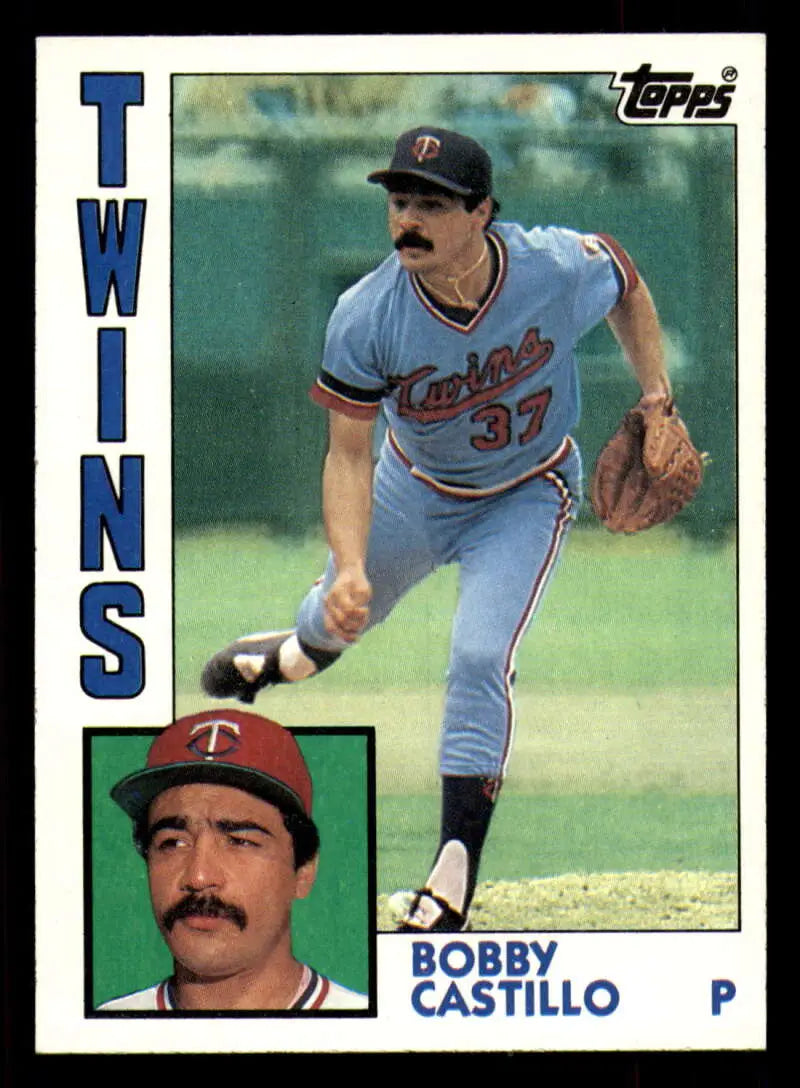 1984 Topps #491 Bobby Castillo EX Excellent Minnesota Twins Baseball Card - Baseball Card Single