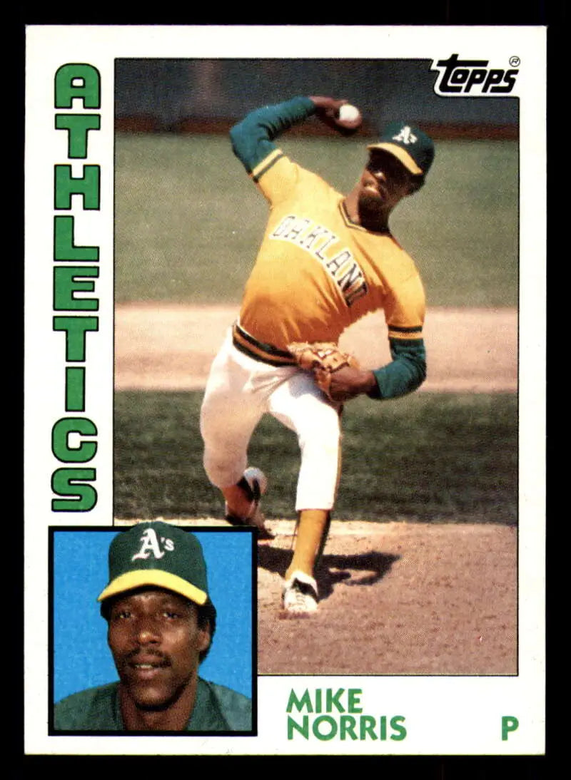 1984 Topps #493 Mike Norris EX Excellent Oakland Athletics Baseball Card - Baseball Card Single