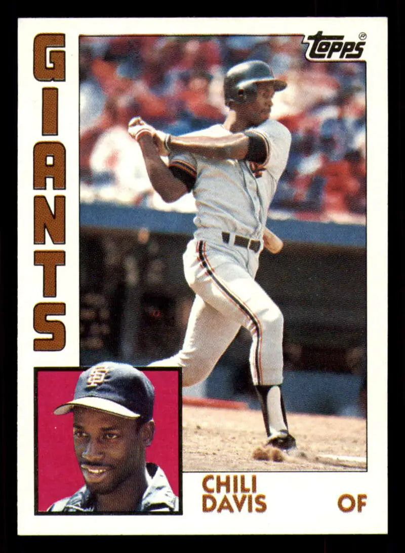 1984 Topps #494 Chili Davis EX Excellent San Francisco Giants Baseball Card - Baseball Card Single