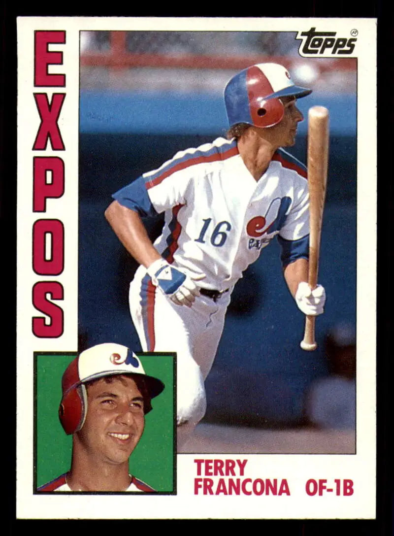 1984 Topps #496 Terry Francona EX Excellent Montreal Expos Baseball Card - Baseball Card Single