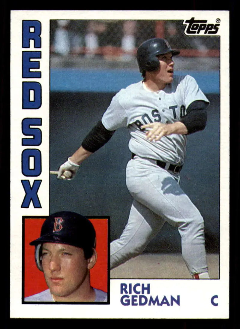 1984 Topps #498 Rich Gedman EX Excellent Boston Red Sox Baseball Card - Baseball Card Single