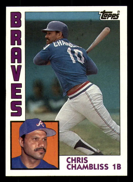 1984 Topps #50 Chris Chambliss EX Excellent Atlanta Braves Baseball Card - Baseball Card Single