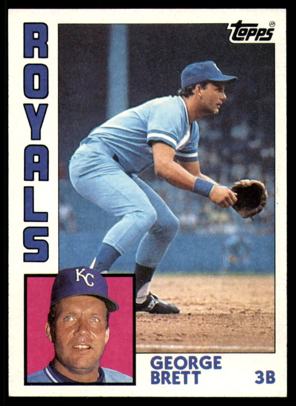 1984 Topps #500 George Brett EX Excellent Kansas City Royals Baseball Card - Baseball Card Single