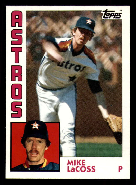 1984 Topps #507 Mike LaCoss EX Excellent Houston Astros Baseball Card - Baseball Card Single
