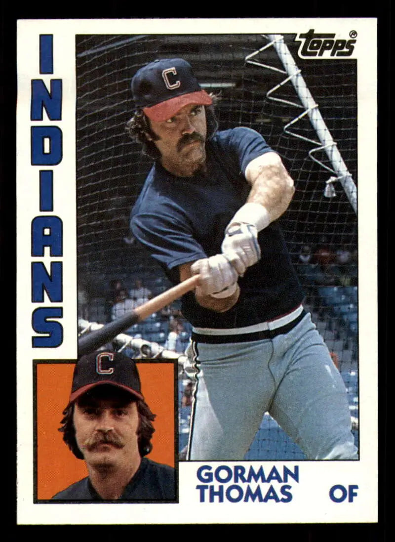 1984 Topps #515 Gorman Thomas EX Excellent Cleveland Indians Baseball Card - Baseball Card Single
