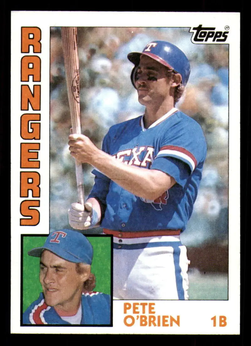 1984 Topps #534 Pete O’Brien EX Excellent RC Rookie Texas Rangers Baseball Card - Baseball Card Single