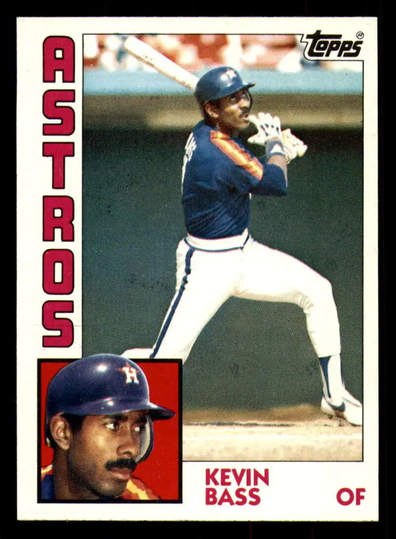 1984 Topps #538 Kevin Bass EX Excellent Houston Astros Baseball Card - Baseball Card Single