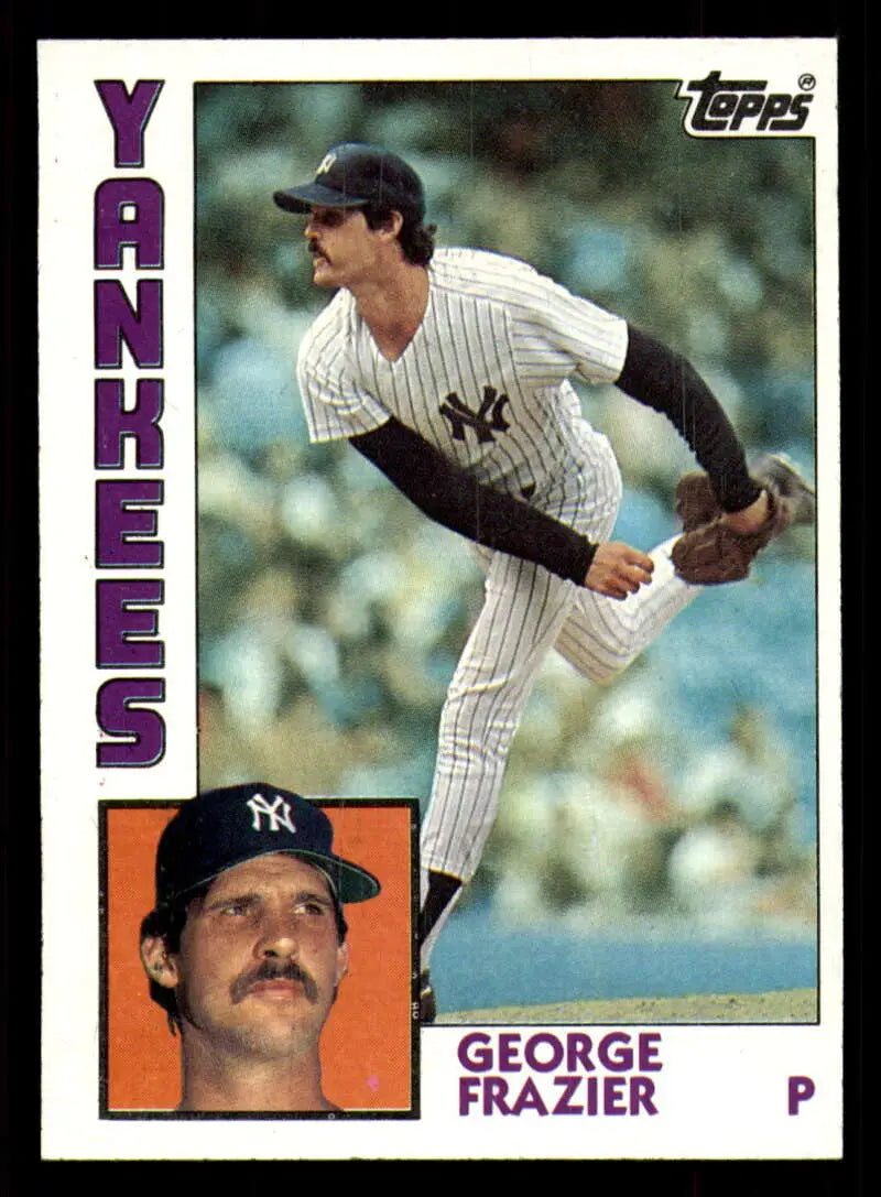 1984 Topps #539 George Frazier EX Excellent New York Yankees Baseball Card - Baseball Card Single