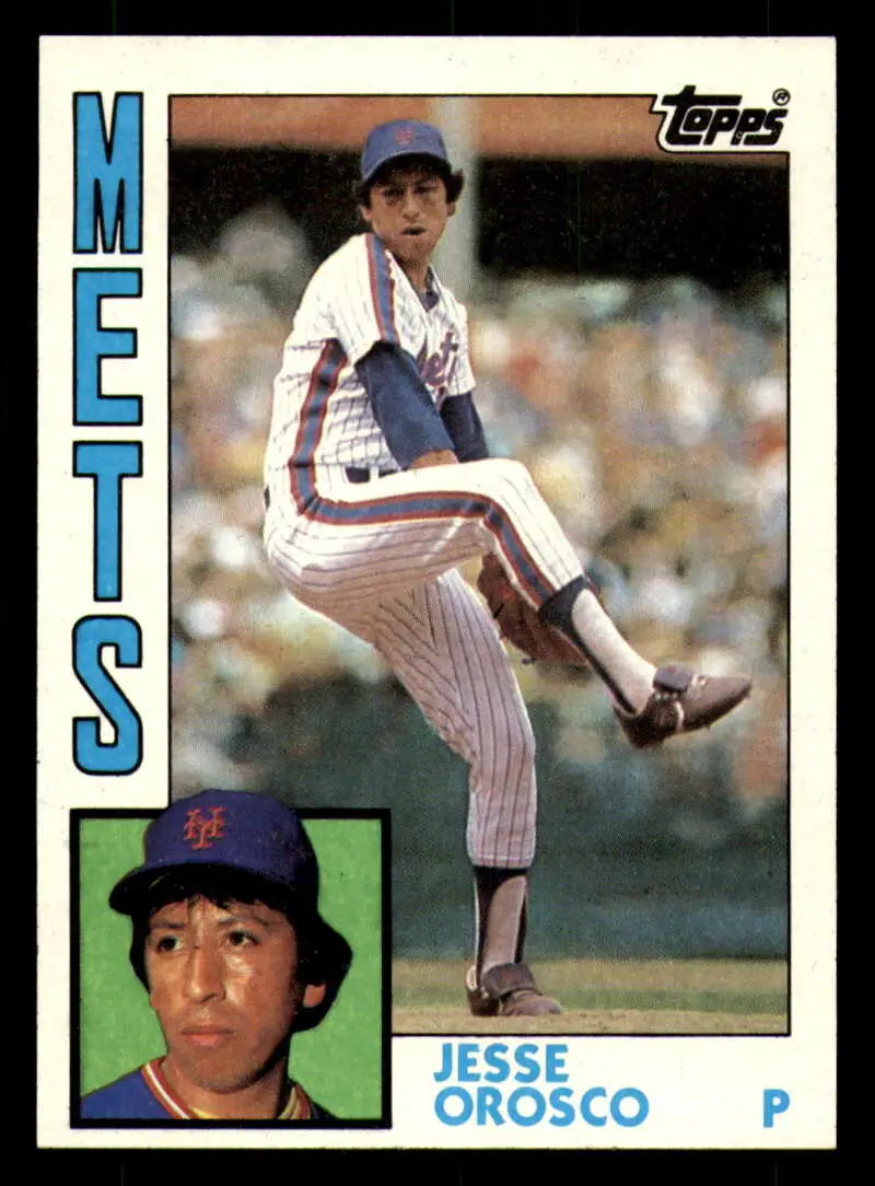 1984 Topps #54 Jesse Orosco EX Excellent New York Mets Baseball Card - Baseball Card Single
