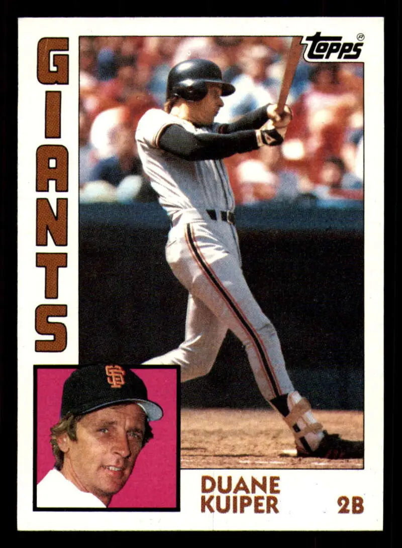 1984 Topps #542 Duane Kuiper EX Excellent San Francisco Giants Baseball Card - Baseball Card Single