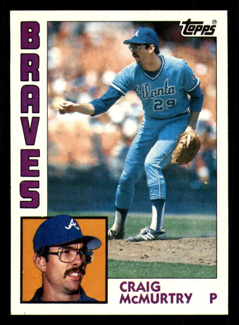 1984 Topps #543 Craig McMurtry EX Excellent RC Rookie Atlanta Braves Baseball Card - Baseball Card Single