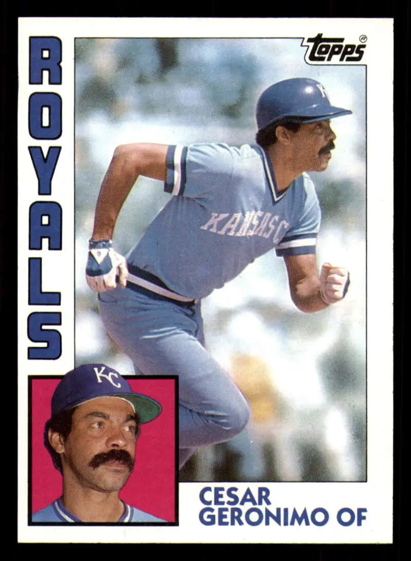 1984 Topps #544 Cesar Geronimo EX Excellent Kansas City Royals Baseball Card - Baseball Card Single