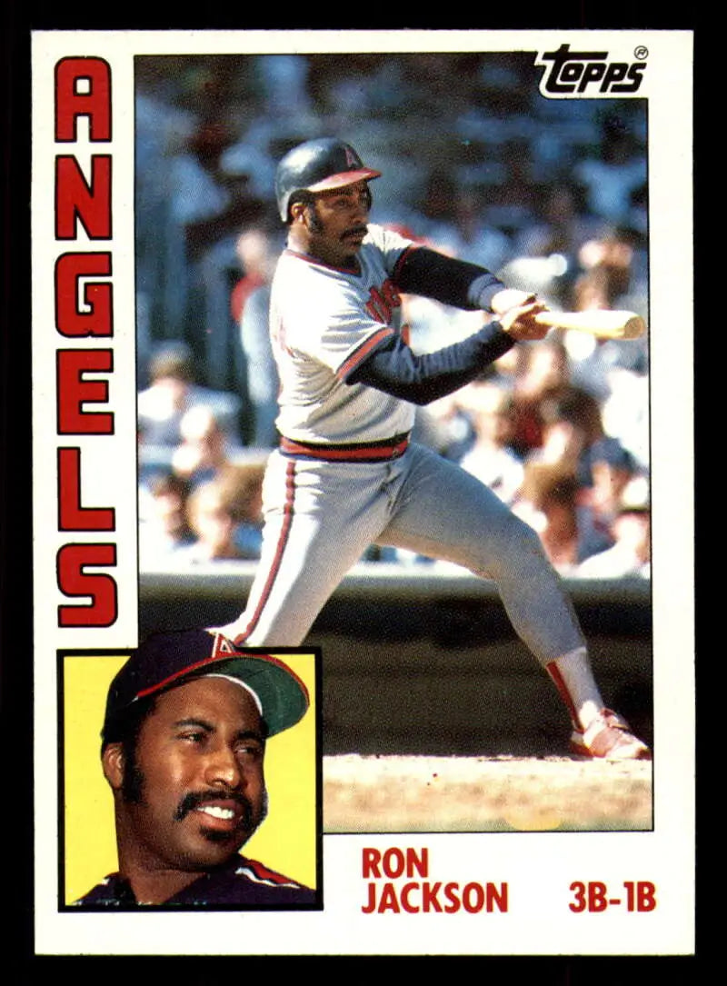 1984 Topps #548 Ron Jackson EX Excellent California Angels Baseball Card - Baseball Card Single