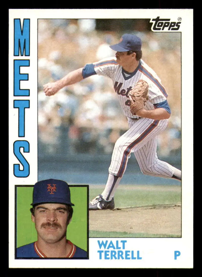 1984 Topps #549 Walt Terrell EX Excellent New York Mets Baseball Card - Baseball Card Single