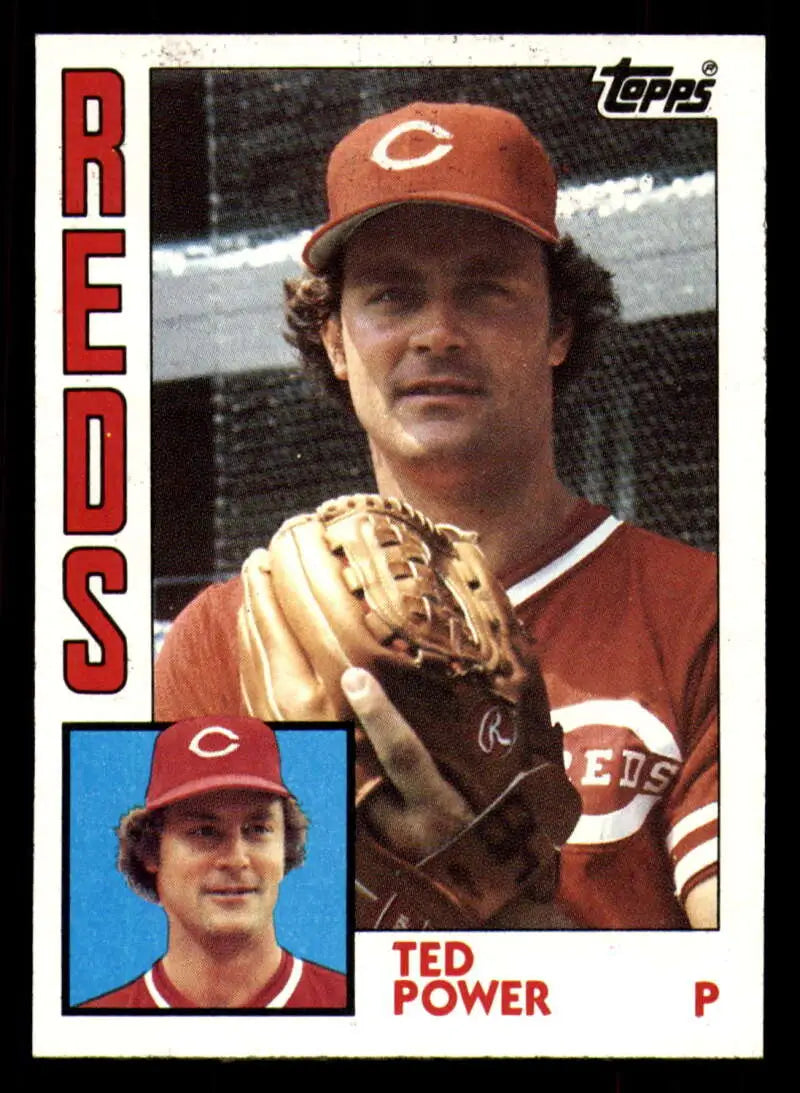 1984 Topps #554 Ted Power EX Excellent Cincinnati Reds Baseball Card - Baseball Card Single