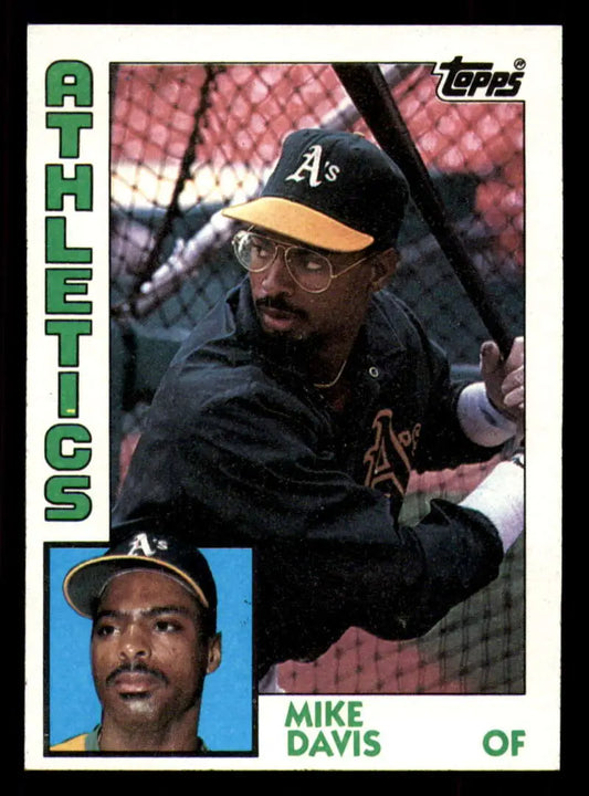 1984 Topps #558 Mike Davis EX Excellent Oakland Athletics Baseball Card - Baseball Card Single