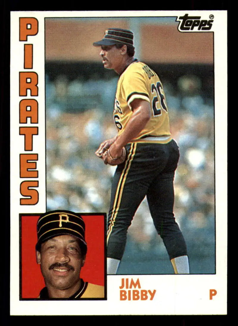 1984 Topps #566 Jim Bibby EX Excellent Pittsburgh Pirates Baseball Card - Baseball Card Single